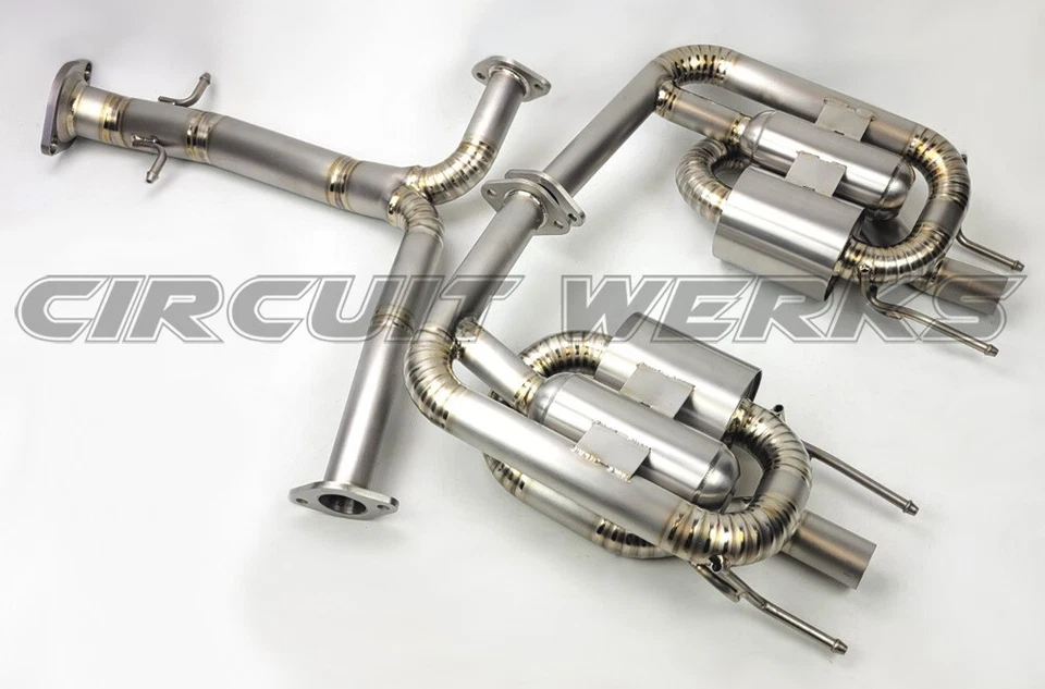 Sistema silenciado de titanio escape trasero eje Lexus ISF 2008-2014 IS-F Foto 2 de 4