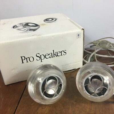 iMac G4 Pro Speakers 透明スピーカー iMac G4 Pro Speakers 透明スピーカー 丸いデザインがおしゃれな