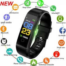 Smart Bracelet Fitbit Style Heart Rate Monitor Watch Pedometer Tracker Sports