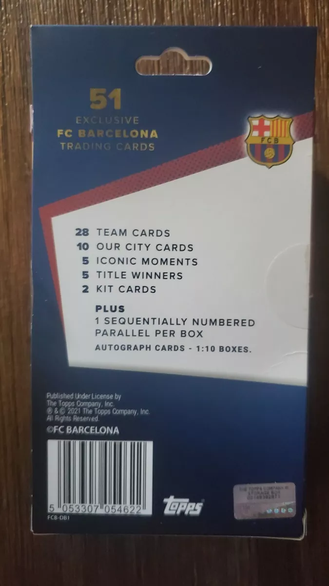 2021-22 Topps Barcelona FC Official Team Set Factory Sealed 50 Cards