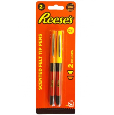 Reese's Chocolate Peanut Butter Flavoured Smell 2 x Filzstifte Weihnachtsgeschenk Spaß 