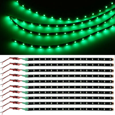 Lot Waterproof 12''/15 DC 12V Motor LED Strip Underbody Light For Car Motorcycle