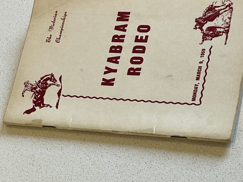 The Victorian Championships Annual Kyabram Rodeo 1959 Book - Imagen 6 de 6