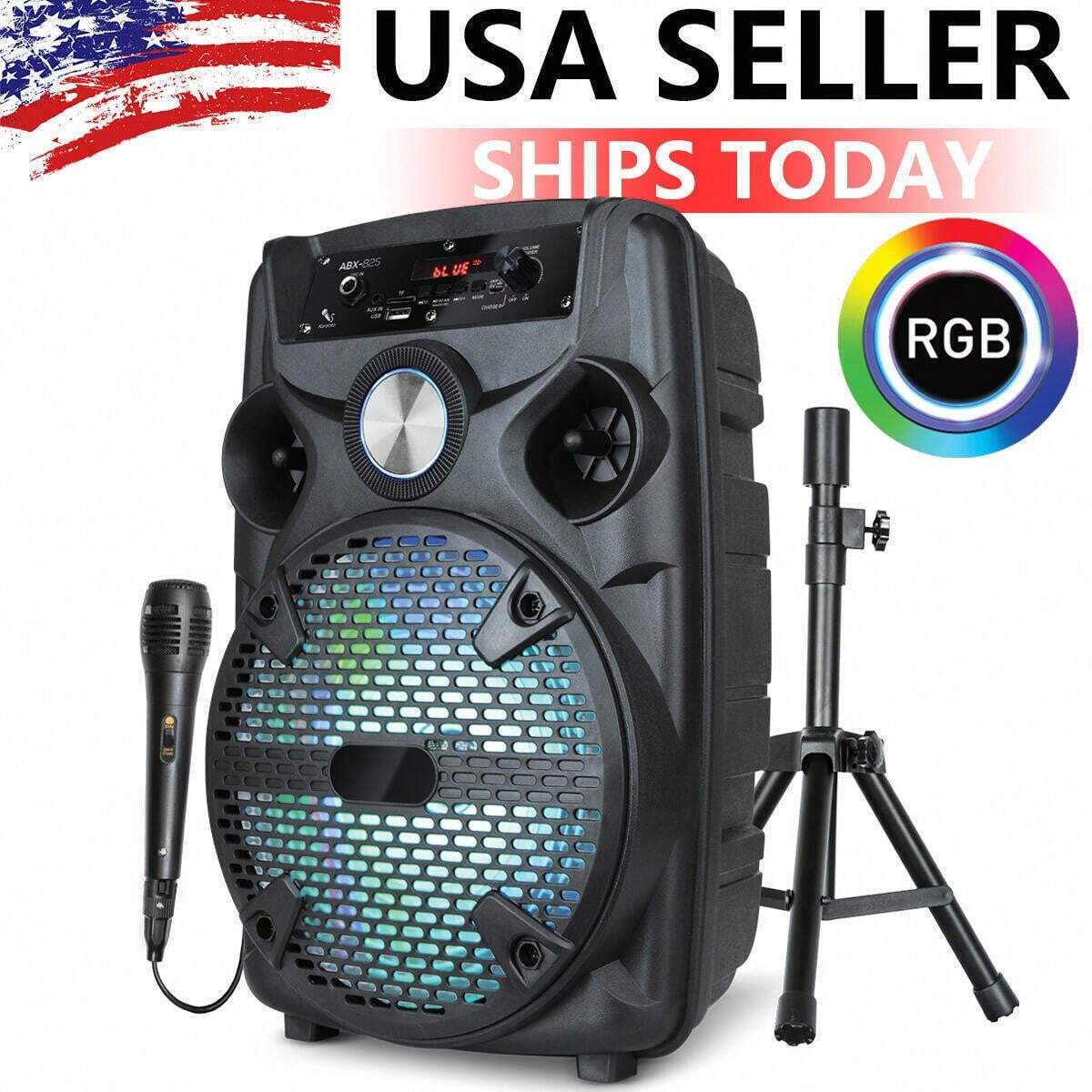 Dazone 1100W Portable Bluetooth Speaker With Tripod Stand 8
