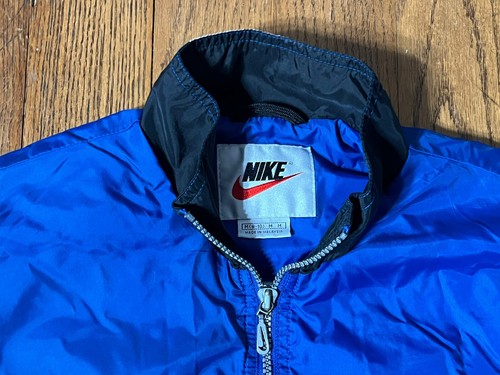 Vintage 90s Nike Blue Zip Up Light Weight Windbreaker Jacket Youth Size M 8-10 - Picture 5 of 16