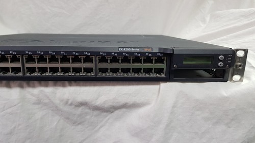Juniper ex4200 48 Port 8PoE Ethernet Switch with Rackmount Ears, 2 PSU - Picture 9 of 12