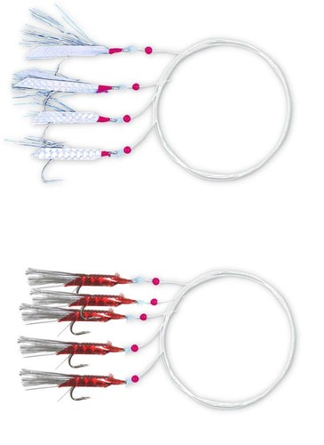 Leurre De Pêche Décapant 20 Oz - Peint Rouge - Hameçon Moutarde 12/0