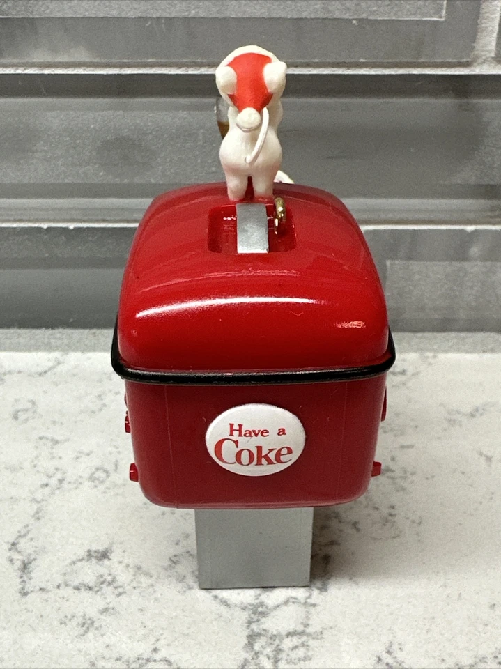 Coca-Cola "Have a Coke and a Smile" Mice Soda Fountain Christmas Ornament. NUC - Image 2 of 4