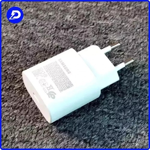 CARICABATTERIE RAPIDO SAMSUNG ORIGINALE ALIMENTATORE SPINA 25W + CAVO 1m TYPE-C - Zdjęcie 2 z 3