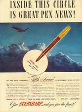1943 vintage ad for Eversharp 'Fifth Avenue' Pen  -071612