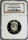 1998-S Silver Proof Kennedy Half Dollar NGC PF70 Ultra Cameo #GA6-87