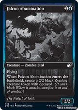 MTG Falcon Abomination Card #52 Innistrad: Double Feature LP Magic