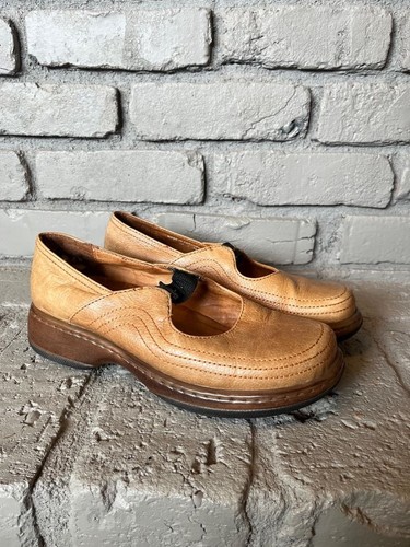 Dansko Tan Leather Mary Jane Comfort Shoes