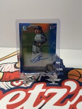 2022 Bowman - Chrome Prospect Autographs Taj Bradley #CPA-TB Blue Refractor /150