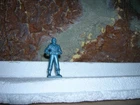Vintage 1950's Marx Tom Corbett Figure Spaceman 45mm blue metallic