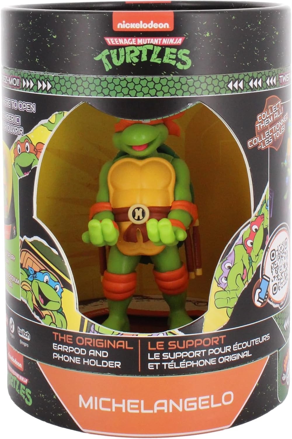 Cableguys Minis Teenage Mutant Ninja Turtles Michelangelo Phone & Earbuds Stand - Image 2