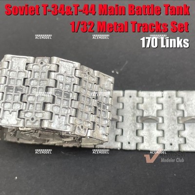 1/32 Soviet T-34&T-44 Main Battle Tank Metal Tracks Set Fits Forces of Valor FOV