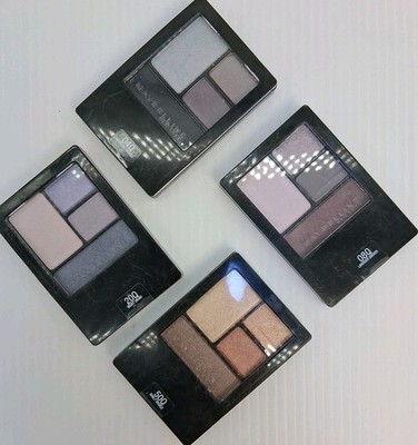 Set Of 4 Maybelline Eyeshadow Palletes 04Q, 20Q, 08Q, 50Q {104}