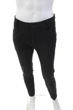 Santoria Ambrosiana Mens 5 Pocket Straight Leg Solid Trousers Dark Gray Size 33"