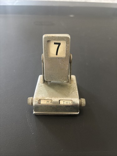 Vintage Metal Perpetual Calendar