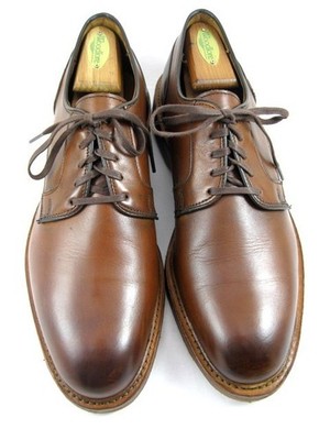 Allen Edmonds ''WALKER'' Men's Plain-toe Leather Derby 10 D  Chili  USA (761N)
