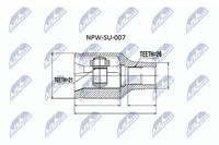 Nty Gelenksatz, Antriebswelle NPW-SU-007 FüR Suzuki
