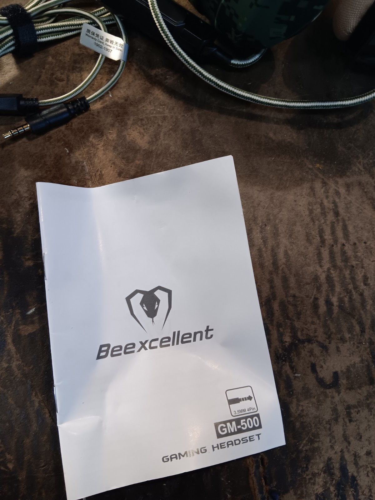 Beexcellent Pro Gaming Headset GM-500 Camo 3.5 MM 4 pin USB Unused Open Box