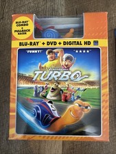 TURBO 2013 Blu-Ray DVD w/ Pullback Racer - Ryan Reynolds - Animation Adventure