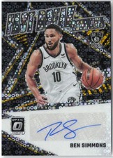 2023 Panini Donruss Optic Ben Simmons Fast Break Signatures Gold /10 #FBS-BSM