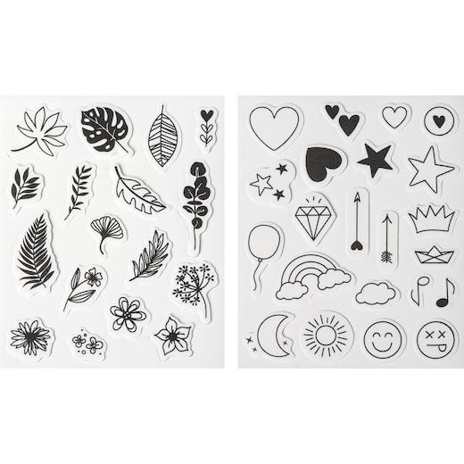 Heyda Cling Foam Rubber Stamps - Ornaments