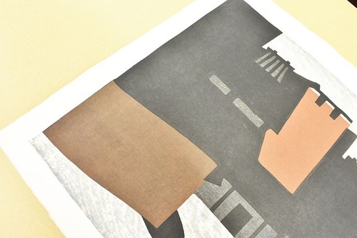 Stampa xilografia firmata Kiyoshi Saito antica capitale Nara moderna giapponese - Foto 3 di 6