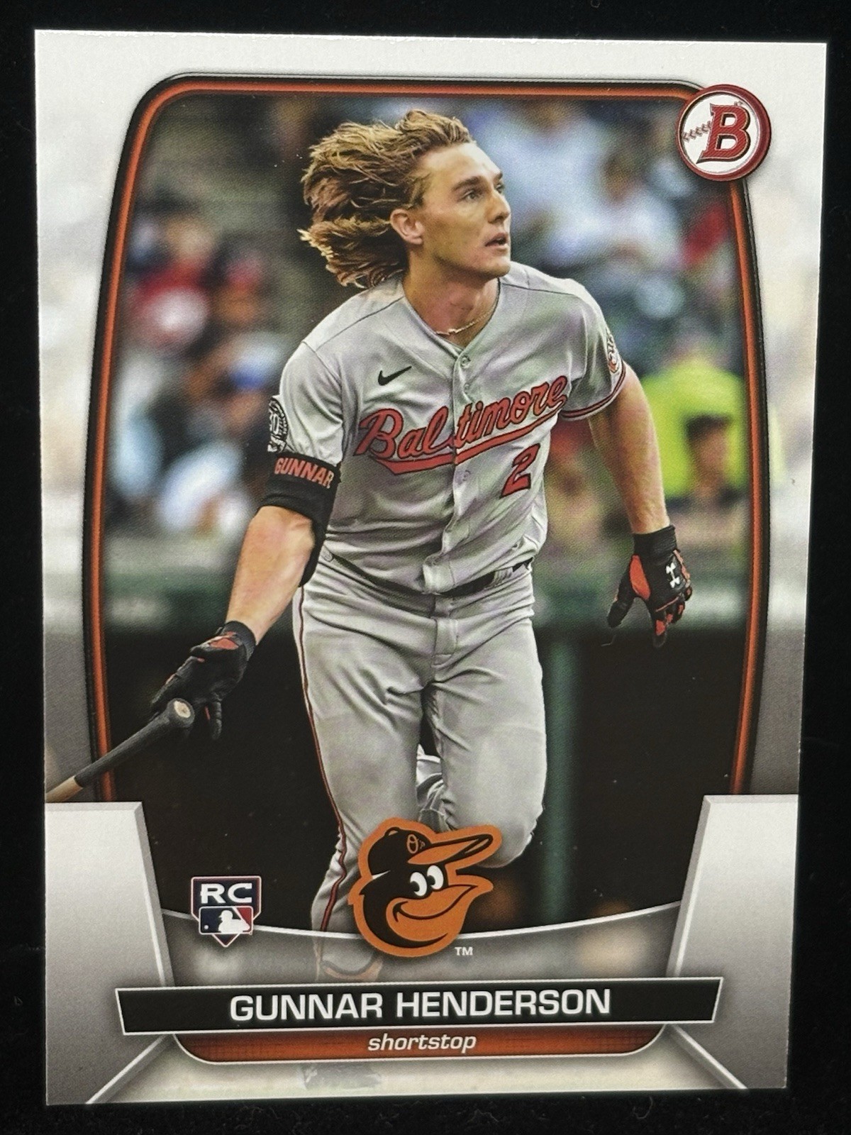Gunnar Henderson 2023 Bowman #65 Baltimore Orioles Rookie RC