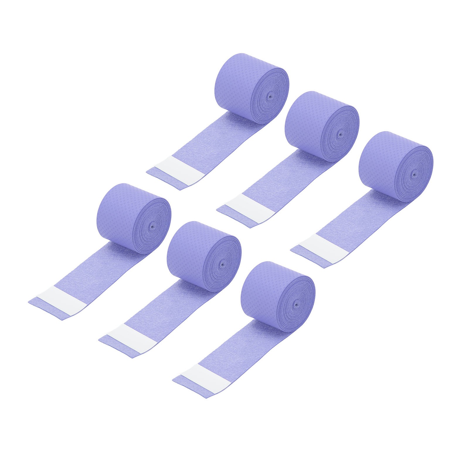 (Purple)6Pcs Tennis Racket Grip Tape PU Frosted Anti Skid Sweat Absorption AJ
