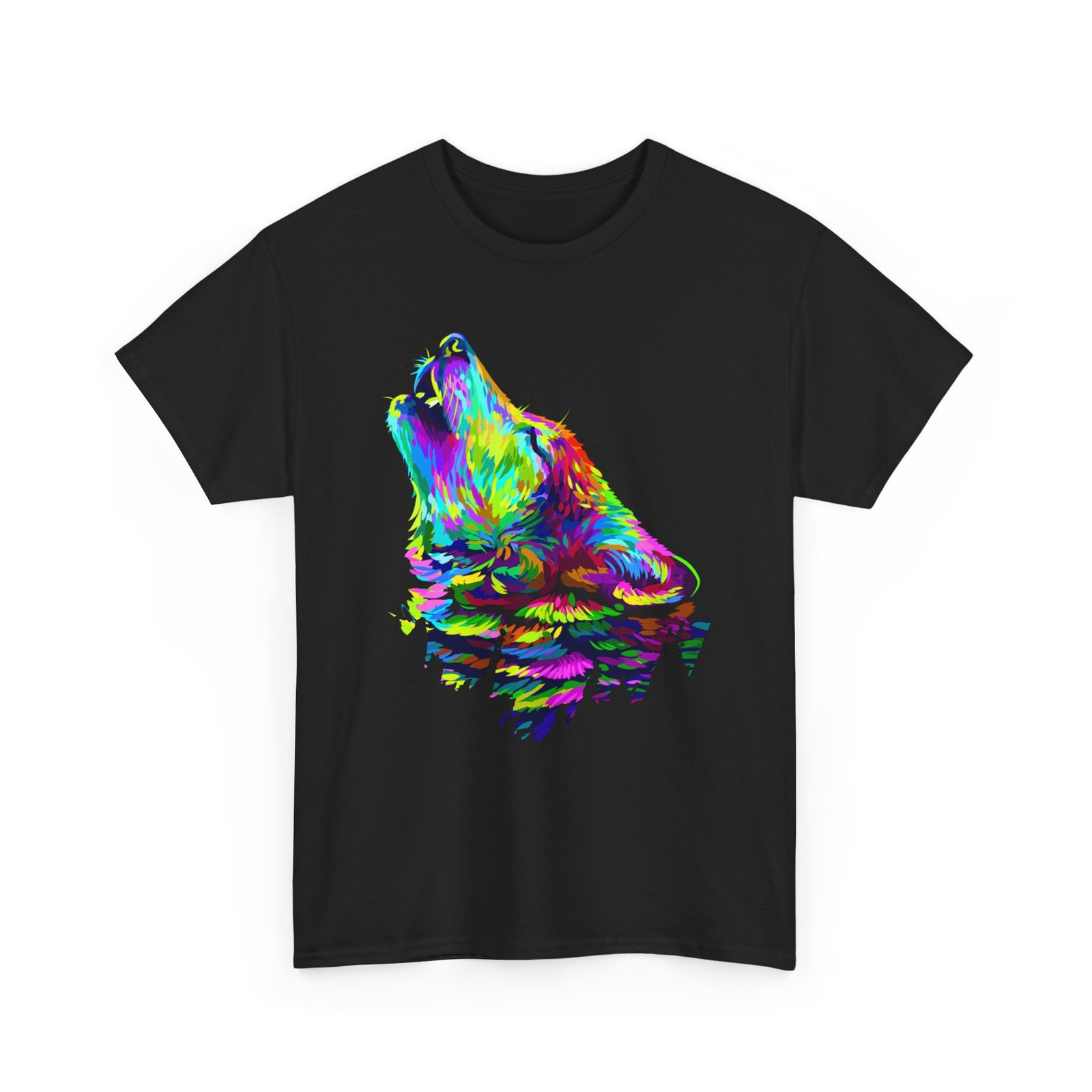 Wolf Colorful Shirt, Wolves Animals Lovers Women Men T-Shirt