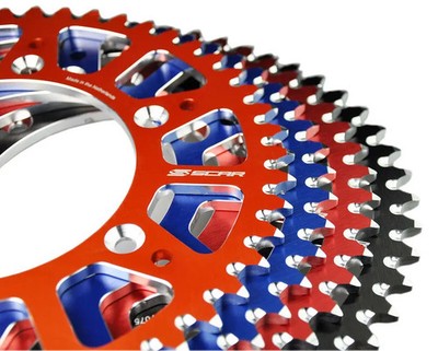 SCAR Kettenrad 49Z Alu, Schlamm, Teil-520 Typ SRS530, schwarz KTM 450 XCF-W 2023