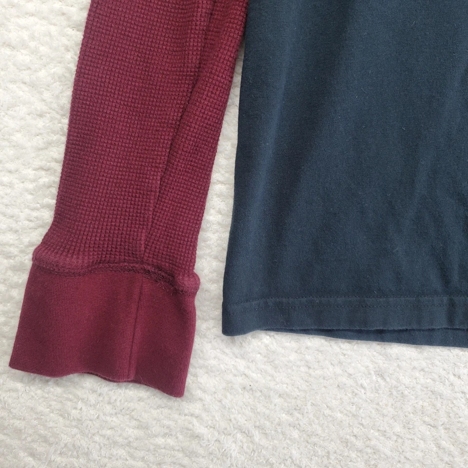 Camiseta térmica Converse grande en capas tejida gofre desierto patinador grunge Y2K ÚNICA EN SU CLASE Foto 3 de 4