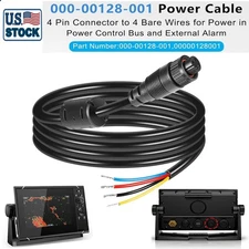 000-00128-001 4-pin Power Cord Fit for Simrad GO9/12, Vulcan 7/9/12, NSS EVO3