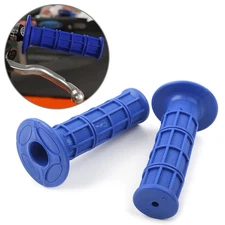 2PCS 7/8" & 1" Hand Grips Throttle Handle Bar for ATV MX Dirt Bike Enduro Blue