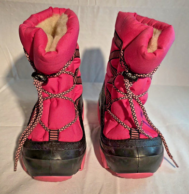 Demar Girls Winter Snow Boots EU 28/29   US 11-11.5 Pink Insulated Poland