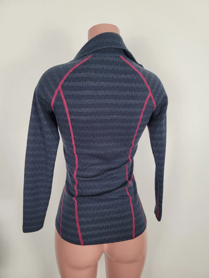 Ulvang длинным рукавом шерсти мериноса 1/4 молнии термо основание слой рубашка Топ 50fifty маленький - Изображение 4 из 4