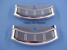 1956 Ford Chrome Dual Exhaust Deflectors 1956 Ford Chrome Dual Exhaust Deflectors