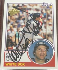 2004 Topps Fan Favorites CARLTON FISK #101 * White Sox 🔥 GORGEOUS Autograph  🔥