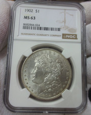1902P Morgan Dollar NGC MS63 (Nice Coin)
