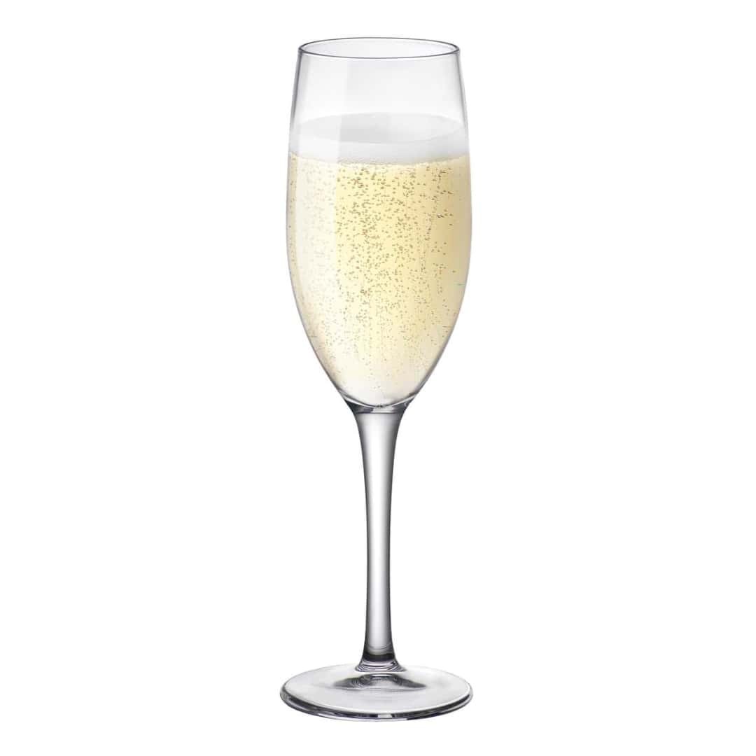 Set 12 Glasses Flute Sparkling Milano 17 CL Glass - BORMIOLI ROCCO - Restaurant