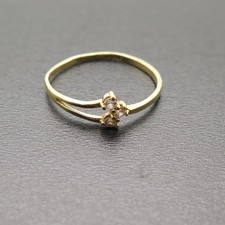 14K Yellow Gold Stackable Minimalist Ring Size 8