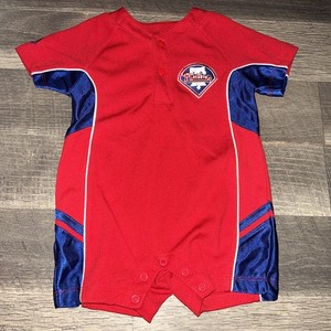 Y2K MLB Philadelphia Phillies Red Majestic Bodysuit/Vest 6-9 Months