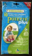Potette Plus Disposable Potty Liners Travel Potty Liners Set Of 10