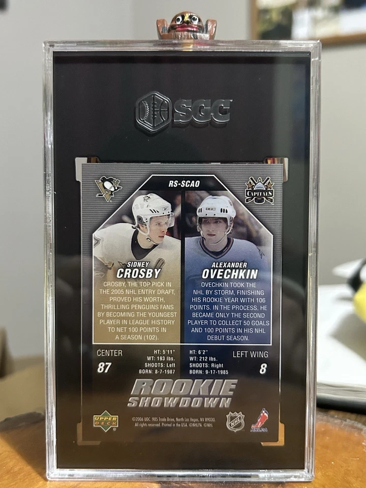 2005-06 Upper Deck RS-SCAO Crosby/Ovechkin Rookie Showdown SGC 8,5 Foto 2 de 4