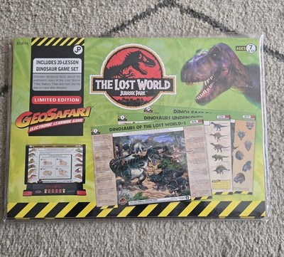 Geosafari The Lost World Jurassic Park Electronic Learning Cards Complete Set