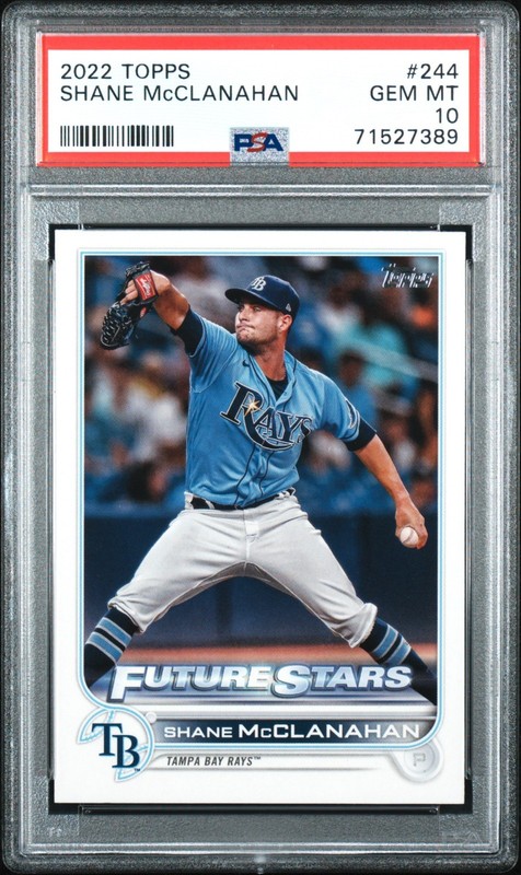 2022 Topps Future Stars Shane McClanahan PSA 10